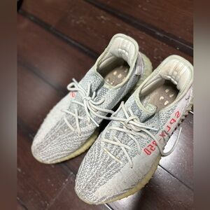 Yeezy Gray and Cream Sneakers